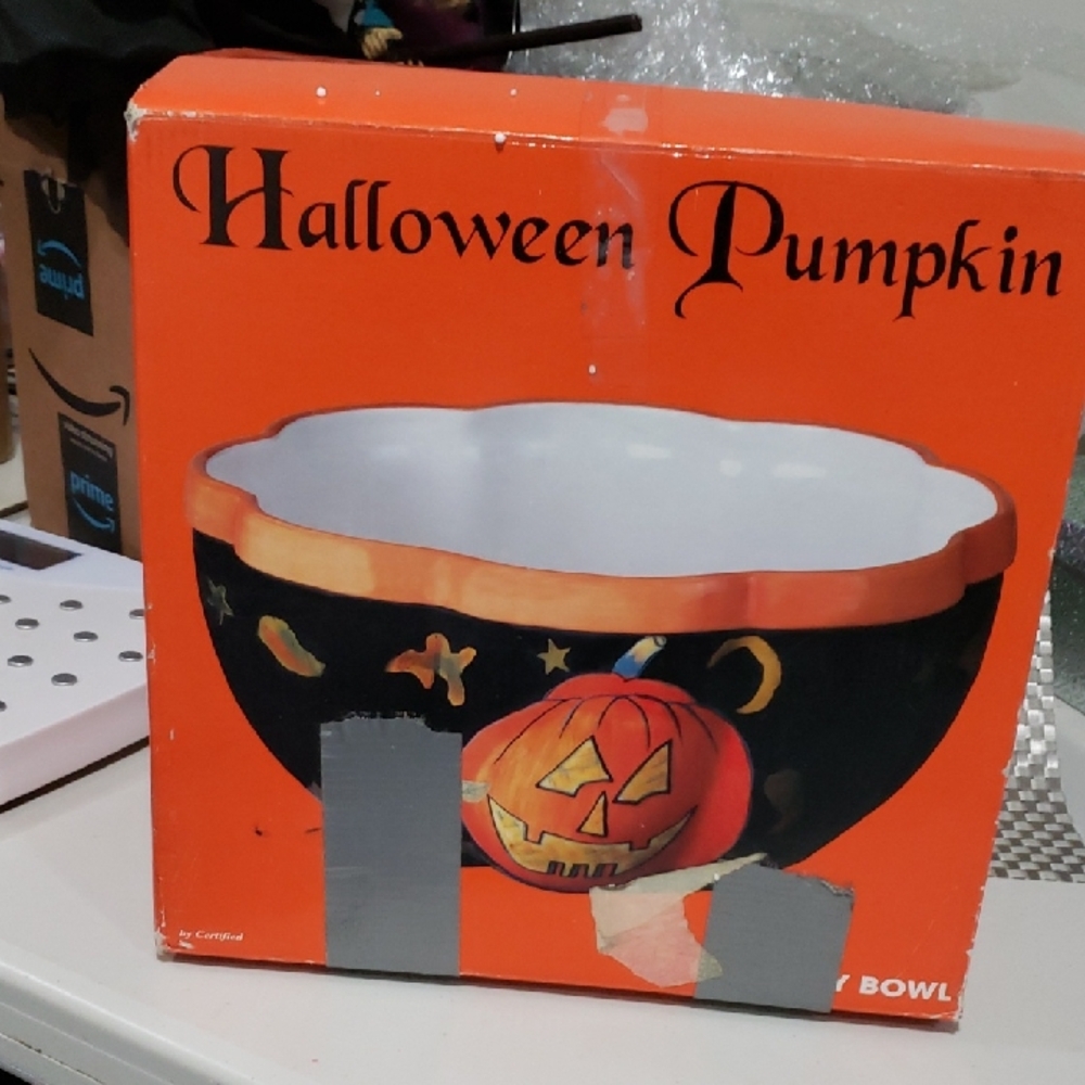 Halloween Pumpkin Bowl